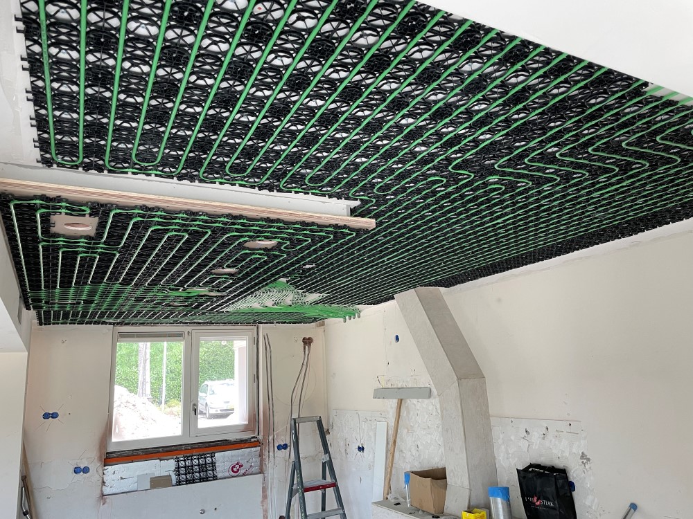 Plafondverwarming van WARP Systems