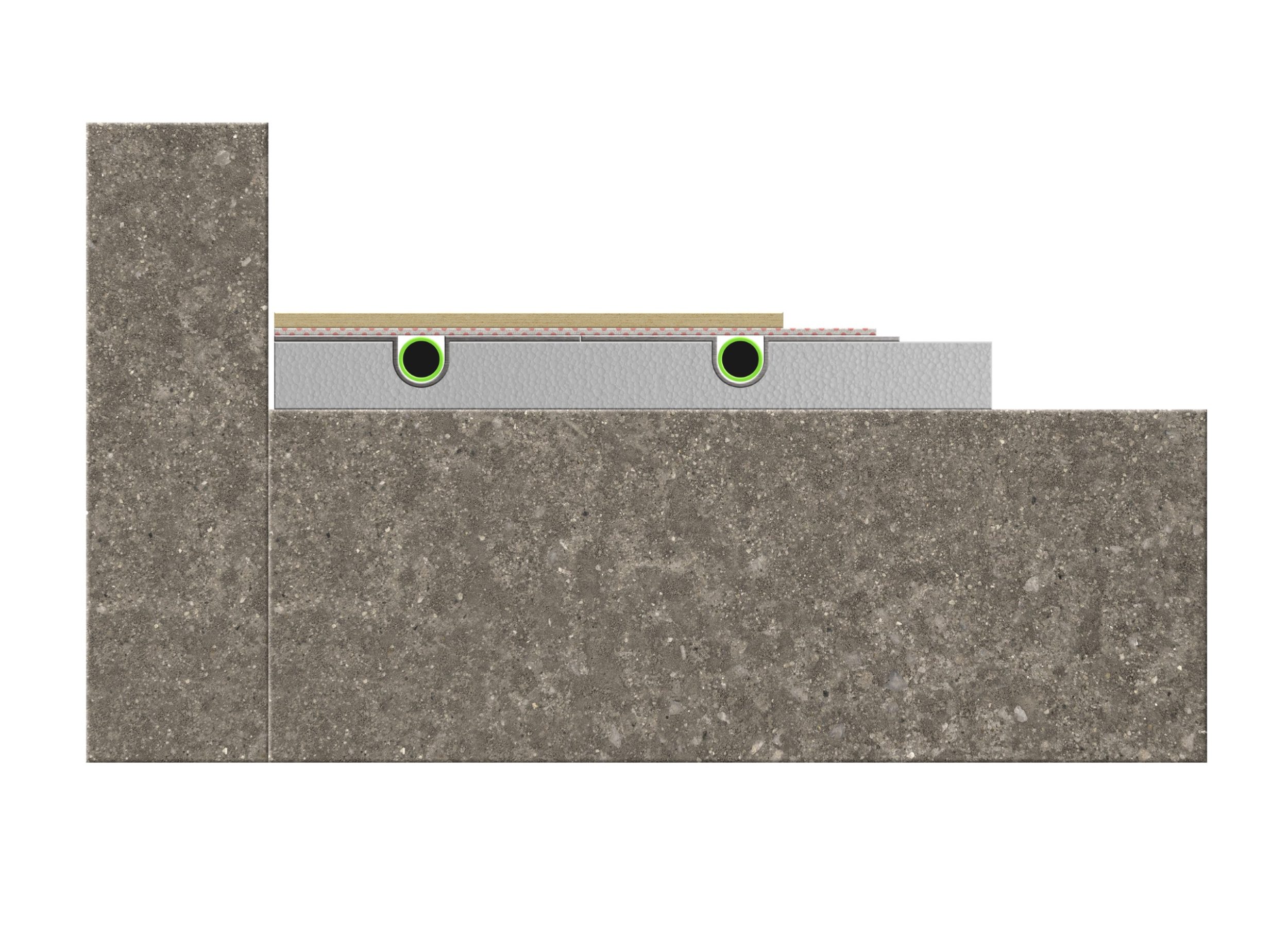Opbouw SpeeTherm15 systeem beton